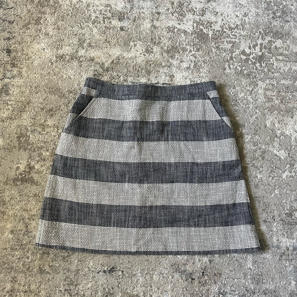 Blue and White/Grey skirt with pockets